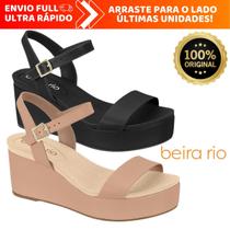 Sandália Feminina Anabela Beira Rio Tamanco Plataforma Flatform