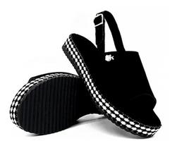 Sandália Feminina Anabela Confortável Pingente Maçã