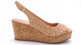 Sandália Feminina Anabela Couro Bottero 372803