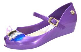 Sandália Feminina Anabela Infantil Laço Borboleta Ref 20017