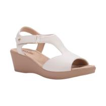 Sandália feminina anabela linha confort Softli 10006.10028 Sandália feminina anabela linha confort Softli 10006.10028