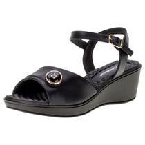 Sandália feminina anabela piccadilly - 540350 Sandália feminina anabela piccadilly - 540350