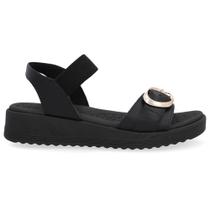 Sandália Feminina Anabela Preto Usaflex UD13002