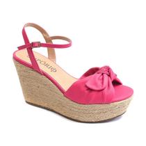 Sandália Feminina Anabela Rosa Ciclete Empório Werner