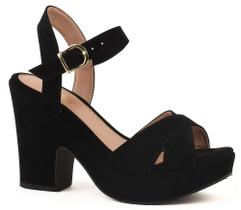 sandália feminina anabela salto grosso sandália feminina anabela salto grosso