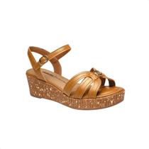 Sandalia Feminina Anabela Salto Médio Dakota