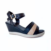 Sandália Feminina AnaBela Salto Plataforma Modelo Peep Toe Elegante e Confortavel