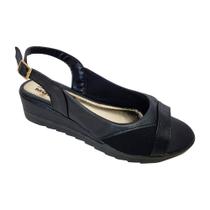 Sandália Feminina Anabela Super Conforto Joanetes Moda Pé Sandália Feminina Anabela Super Conforto Joanetes Moda Pé