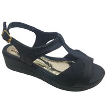 Sandália Feminina Anabela Super Conforto Moda Pé