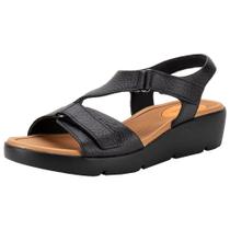 Sandália feminina anabela usaflex al4303 Sandália feminina anabela usaflex al4303