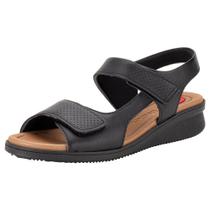Sandália feminina anabela usaflex am16001