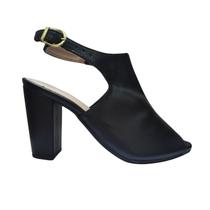 Sandália Feminina Ankle Boot Preto Salto Alto Sandália Feminina Ankle Boot Preto Salto Alto
