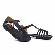 Sandalia Feminina Artesanal Ipe Mulato Rasteirinha Couro Premium 12113-1 Preto Sandalia Feminina Artesanal Ipe Mulato Rasteirinha Couro Premium 12113-1 Preto