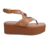 Sandália Feminina Azillê Marrom Ambar - 50407