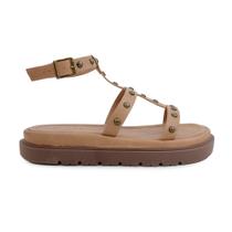 Sandalia Feminina Azillê Meca Marrom - 5038