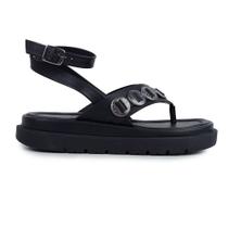 Sandália Feminina Azillê Plataforma Preta - 50380