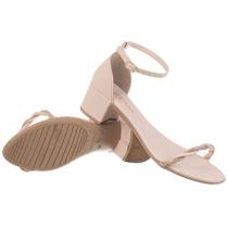 Sandalia Feminina Basica Dia a Dia Confortavel Tiras Fivela