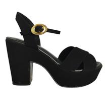 Sandália Feminina Bebece Meia Pata Tira Em X Nobuck T5118 Sandália Feminina Bebece Meia Pata Tira Em X Nobuck T5118