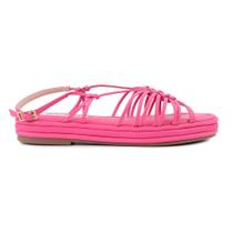 Sandália Feminina Bebecê Multitiras Rosa - T1535-061 Sandália Feminina Bebecê Multitiras Rosa - T1535-061