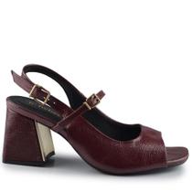 Sandália Feminina Bebece Salto Bloco Envernizada T6099-115