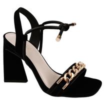 Sandália Feminina Bebecê Salto Médio Geométrico T8635-214