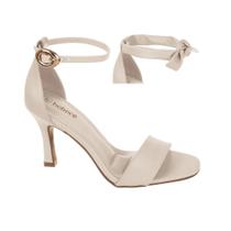 Sandália feminina bebecê t7539-445 salto alto fino 8,5 cm de altura