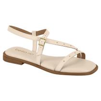Sandália Feminina Beira Rio Conforto Creme Sandália Feminina Beira Rio Conforto Creme