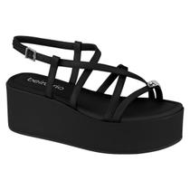Sandalia Feminina Beira Rio Plataforma Bloco Anabela Macia Confortavel Leve Ref: 8382.102 Sandalia Feminina Beira Rio Plataforma Bloco Anabela Macia Confortavel Leve Ref: 8382.102
