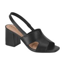 Sandália Feminina Beira Rio Salto Alto Grosso Calce Fácil Napa Conforto Sandália Feminina Beira Rio Salto Alto Grosso Calce Fácil Napa Conforto