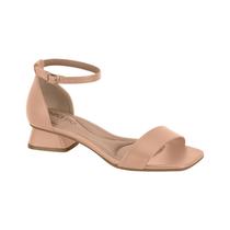 Sandália Feminina Beira Rio Salto Baixo Mini Fechada Basica