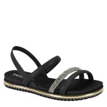 Sandália Feminina Beira Rio Strass Flat Conforto 8321.1546