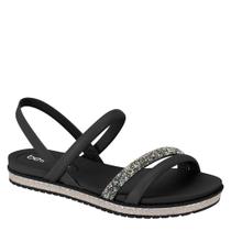 Sandália Feminina Beira Rio Strass Flat Conforto 8321.1746 Sandália Feminina Beira Rio Strass Flat Conforto 8321.1746