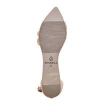 Sandália Feminina Bico Fino Folha Luxo Strass Brilho Moda Sandália Feminina Bico Fino Folha Luxo Strass Brilho Moda