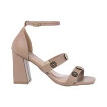 Sandália Feminina Bico Quadrado Salto Bloco Traseiro Fechado Sandália Feminina Bico Quadrado Salto Bloco Traseiro Fechado