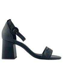 Sandália Feminina Bottero 372001 Couro Burnish Salto Bloco