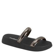Sandália Feminina Brilho Conforto Flatform Moleca 5507.101 Sandália Feminina Brilho Conforto Flatform Moleca 5507.101