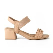 Sandália Feminina Campesí Salto Baixo Bege - CP301