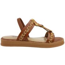 Sandália Feminina Casual Dia a Dia FlatForm com Pedrarias Conforto Dakota Y7971