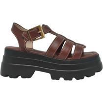 Sandália Feminina Casual Dia a Dia Passeio Trabalho Flat Form Tratorada Conforto Ramarim 2542203