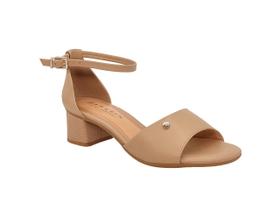 Sandália Feminina Casual Ramarim Salto Bloco Pequeno Confortável 235206