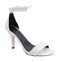 Sandália Feminina Casual Salto Alto Fino Elegante 9 cm Tira Amarração Lisa Festa Moderna Casamento L Sandália Feminina Casual Salto Alto Fino Elegante 9 cm Tira Amarração Lisa Festa Moderna Casamento L