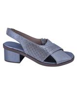Sandália Feminina Casual Salto Bloco Em Couro Scarpetti 4592-1422 Prata Velho Sandália Feminina Casual Salto Bloco Em Couro Scarpetti 4592-1422 Prata Velho