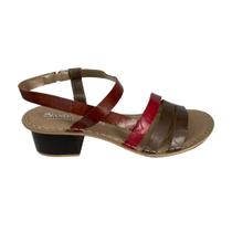 Sandália Feminina Casual Salto Médio 4cm Couro Andacco 16111 - Não informado