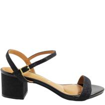 Sandália Feminina Casual Social Clássica Dia a Dia Passeio Trabalho Salto Médio Conforto Vizzano 6291.900