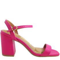 Sandália Feminina Casual Social Clássica Dia a Dia Salto Alto Grosso Conforto Vizzano 6409.208