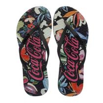 Sandália Feminina Coca-Cola Cc4402 Bahai Preto