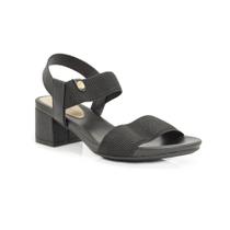 Sandália Feminina com Salto Bloco e Tiras Elásticas Modare Sandália Feminina com Salto Bloco e Tiras Elásticas Modare