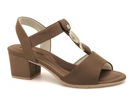 Sandália Feminina Comfortflex Salto Bloco 2557403