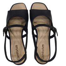 Sandália Feminina Comfortflex Slingback Bico aberto 2455404