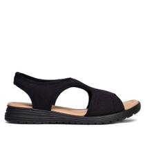 Sandália Feminina Comfortflex Tecido Elástico Preto Sandália Feminina Comfortflex Tecido Elástico Preto